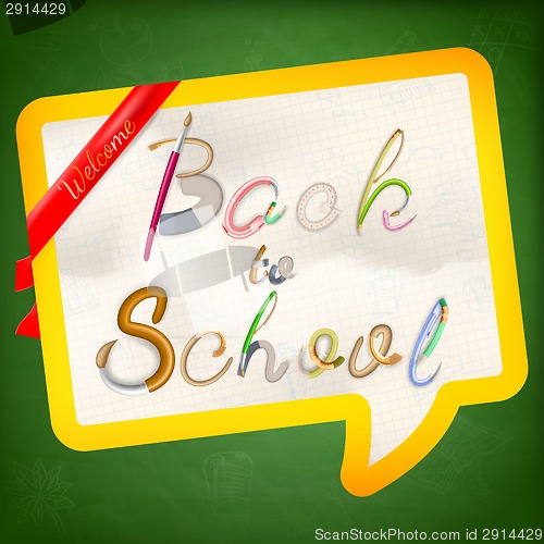 Image of Back to school background. EPS 10