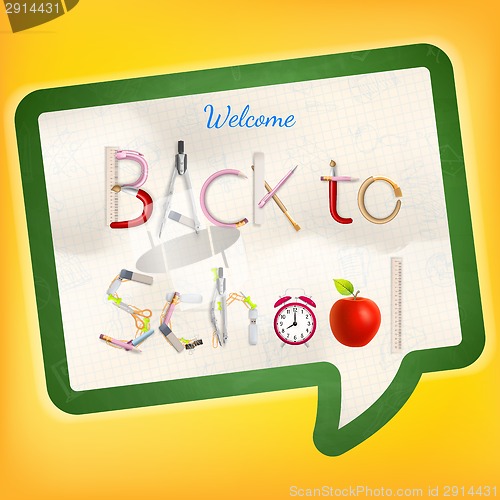 Image of Back to school background. EPS 10