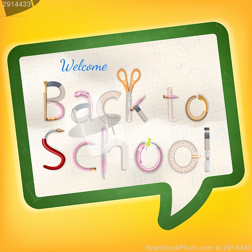 Image of Back to school background. EPS 10