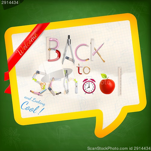 Image of Back to school background. EPS 10