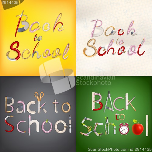 Image of Back to school background. EPS 10