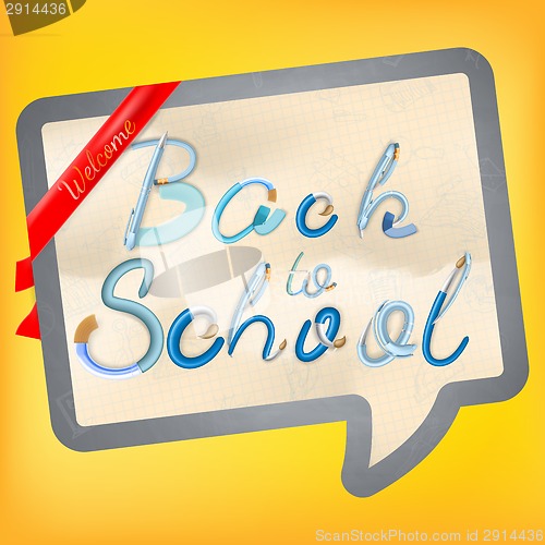 Image of Back to school background. EPS 10