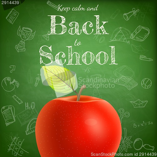Image of Welcome back to school template. EPS 10
