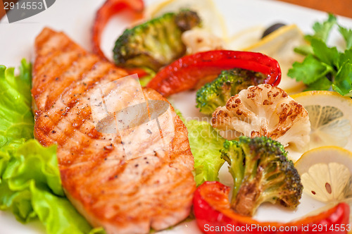 Image of salmon steak