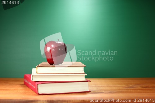 Image of Green Back to School Themed Background Image