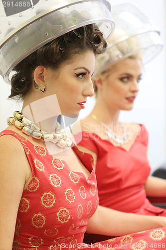 Image of Female Friends Enjoying a day at a Hair Salon Together