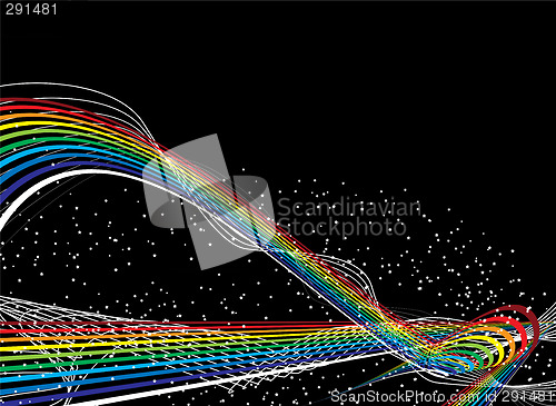 Image of space rainbow