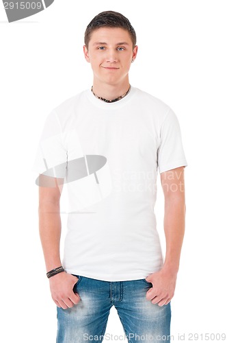 Image of T-shirt on man