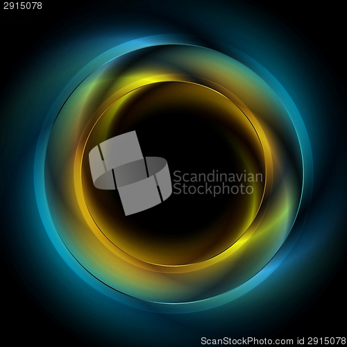 Image of Abstract vector circles logo background