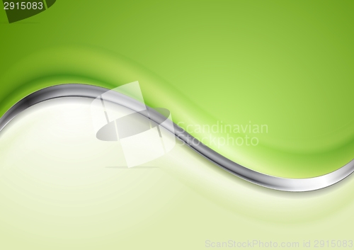 Image of Abstract silver vector wave background
