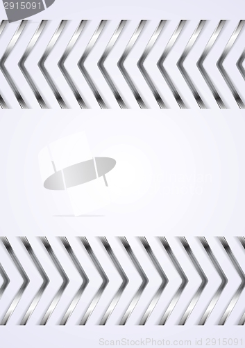 Image of Abstract metallic arrows vector background