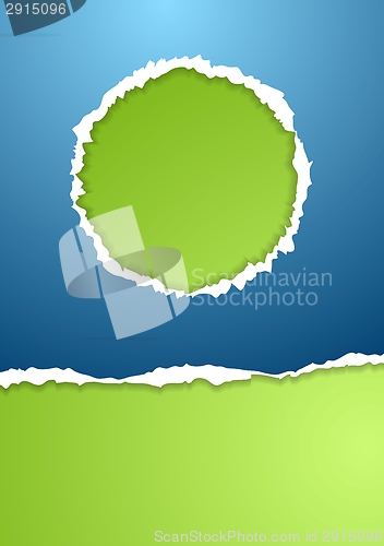Image of Abstract ragged paper vector background