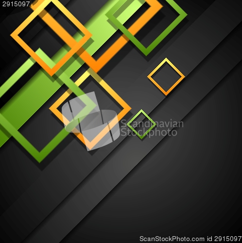 Image of Tech colourful vector background