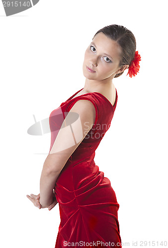 Image of Woman in a dancing dress