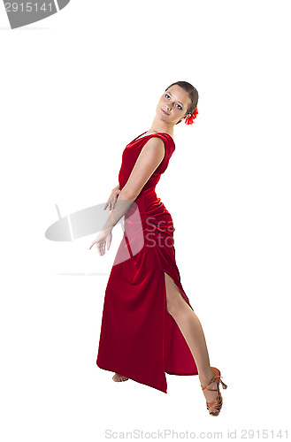 Image of Woman in a dancing dress