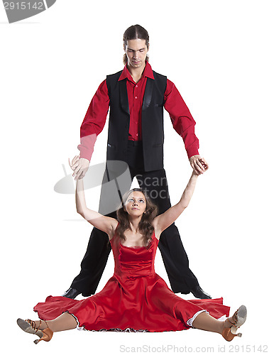 Image of Couple dancing swing