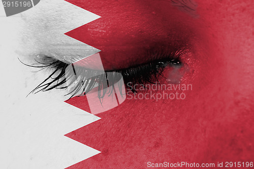 Image of Women eye, close-up, blue, tear