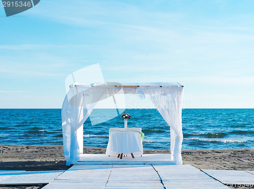 Image of wedding set up