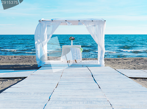 Image of wedding set up