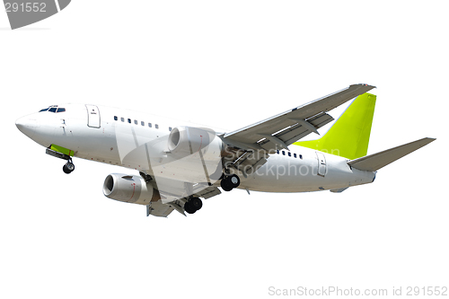 Image of airliner on white background