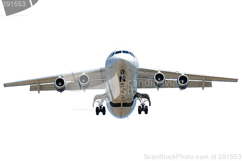 Image of Jet plane on white background