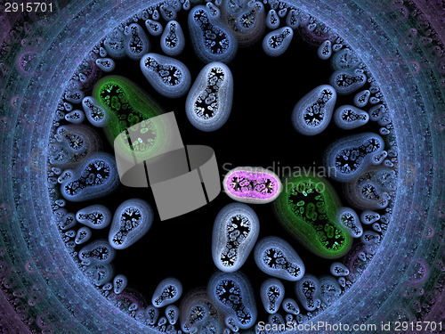 Image of bacteria background render