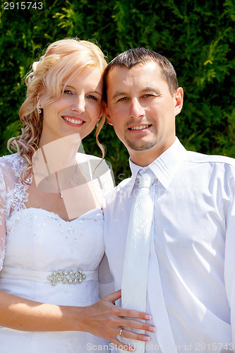 Image of beautiful young wedding couple