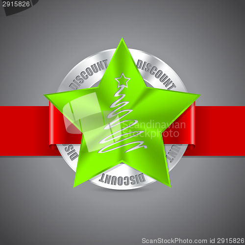 Image of Christmas badge design