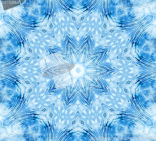 Image of Blue abstract concentric pattern