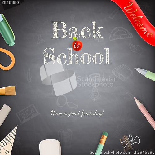 Image of Welcome back to school. EPS 10