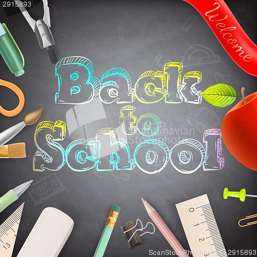 Image of Welcome back to school. EPS 10