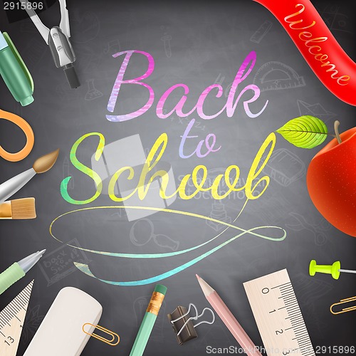 Image of Welcome back to school. EPS 10