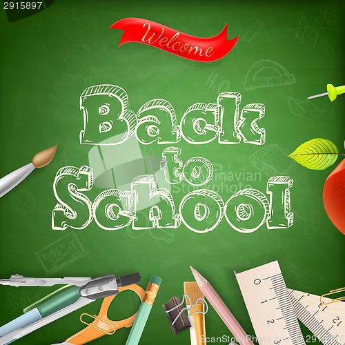 Image of Welcome back to school. EPS 10