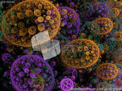 Image of bacteria background render