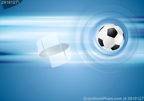 Image of Bright blue football background