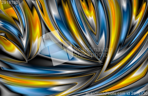 Image of Colorful abstract glowing pattern