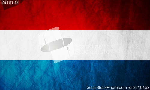 Image of Netherlands grunge flag