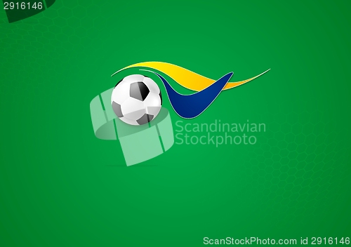 Image of Abstract wavy football logo background