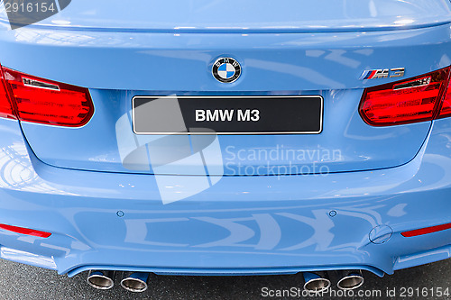 Image of Rear view of new generation model BMW M3