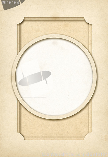 Image of Vintage paper photo frame