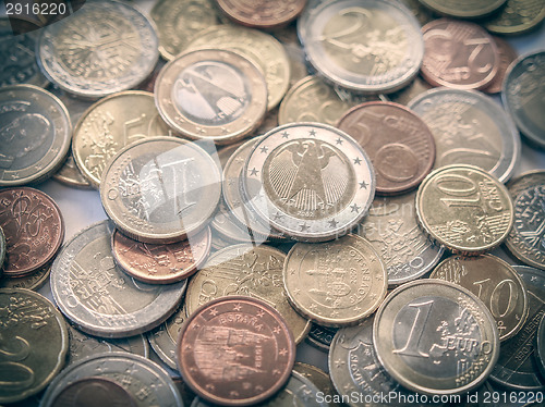 Image of Retro look Euro coin