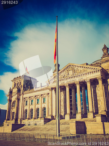 Image of Retro look Reichstag Berlin