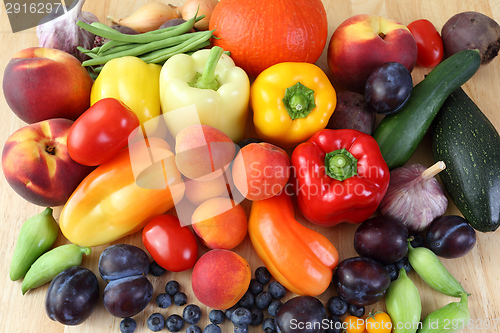 Image of Fruits and vegetables.