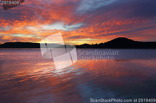 Image of Spectacular sunrise at Koolewong