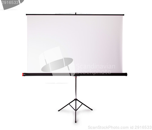 Image of Blank projection screen with copy-space