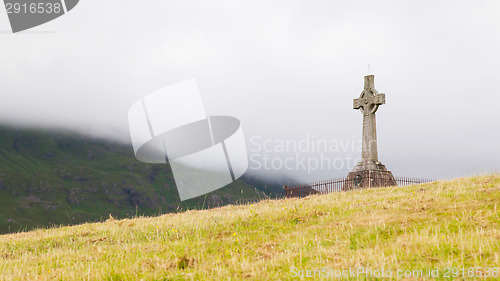 Image of Very old gravestone in the cemetery