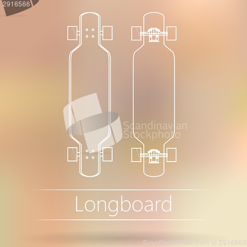 Image of Contour ad layout for longboard
