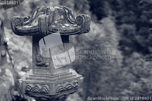 Image of Traditional asian stone lantern