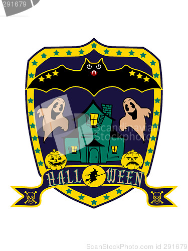 Image of Halloween blazon, isolated