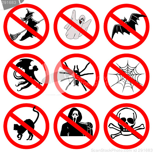 Image of Halloween signs collection